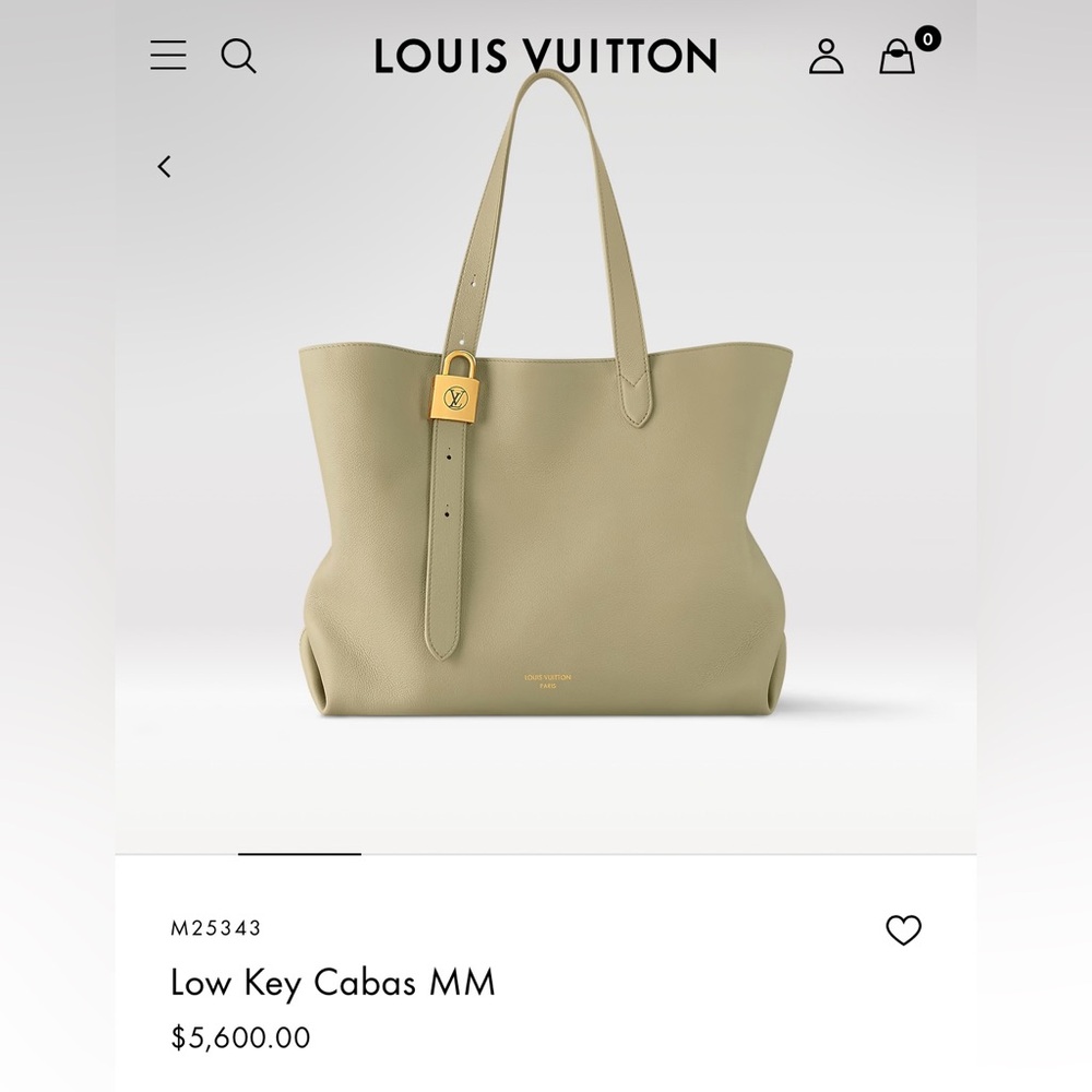 New with Tags Louis Vuitton Camel Tote Bag